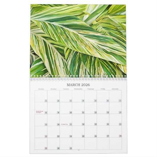 Originele Abstracte kunstkalender Kalender (Mar 2026)