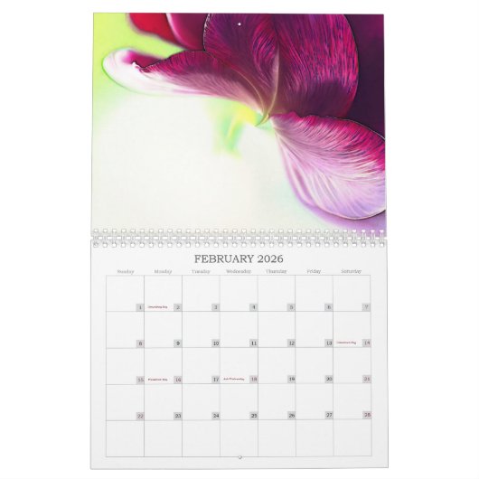Originele Abstracte kunstkalender Kalender (Feb 2026)
