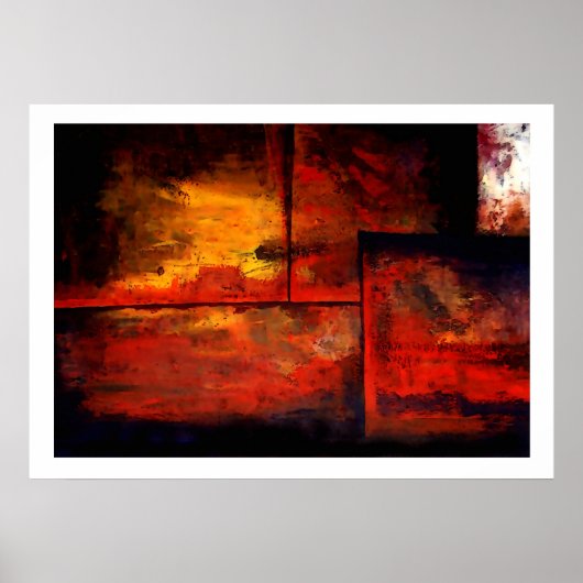 Originele Abstracte Kunstprintposter Poster (Voorkant)