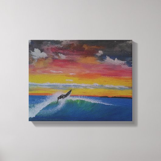 Originele acrylverfafdruk canvas afdruk (Voorkant)