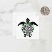 Originele afbeelding - Zeeen SCHILDPAD- Conservati Notitiekaartje (Voorkant / Achterkant in situ)