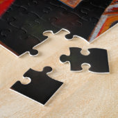 Originele Afrikaanse Masker Kunst Legpuzzel (Zijkant)