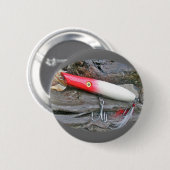 Originele AJS-potlood Popper Vist Lure Ronde Button 5,7 Cm (Voorkant /achterkant)
