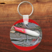 Originele AJS-potlood Popper Vist Lure Sleutelhanger (Voorkant)