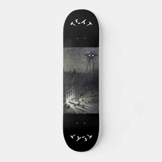  originele Alien Invasion 7 7/8" skateboard (Voorkant)