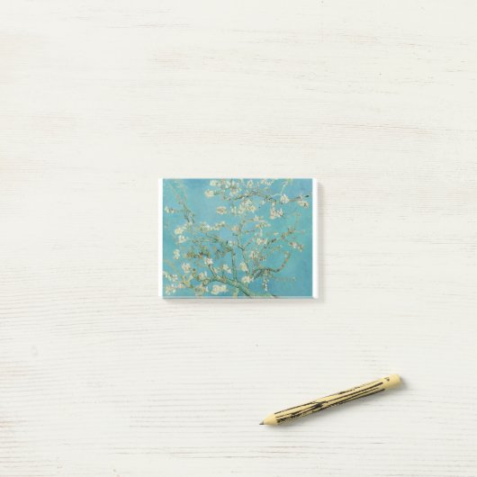 Originele amandelbloesems post-it® notes (Op bureau)