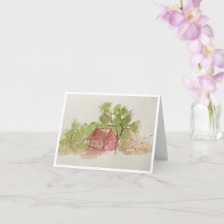 Originele aquarel schets kaart