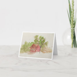 Originele aquarel schets kaart