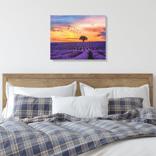 Originele Art Lone Tree Peaceful Scenery Canvas Afdruk (Insitu (Slaapkamer))