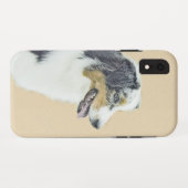 Originele Australische Herder Schilderij - Honden Case-Mate iPhone Case (Achterkant (horizontaal))