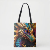 Originele bag Dragon in steampunk-stijl Tote Bag (Voorkant)