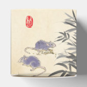 Originele Bamboe Ratten schilderen Chinese Verniss Bedankdoosjes (Bovenkant)