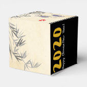 Originele Bamboe Ratten schilderen Chinese Verniss Bedankdoosjes (Achterkant)