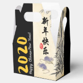 Originele Bamboe Ratten schilderen Chinese Verniss Bedankdoosjes (Geopend)