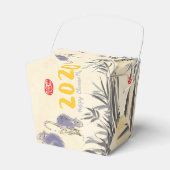 Originele Bamboe Ratten schilderen Chinese wensen  Bedankdoosjes (Voorkant Zijde)