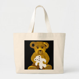 Originele Becca-Beren van Trese Judd on Gold/White Grote Tote Bag