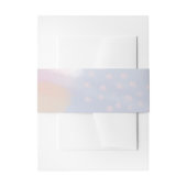 Originele Blauwe Abstracte Kunst bruiloft Uitnodigingen Wikkel (Voorkant Voorbeeld)