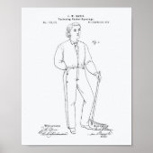 Originele Blauwe Jeans 1873 Whitepaper over octroo Poster (Voorkant)