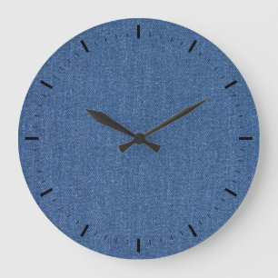 Originele blauwe mode jean denim grote klok
