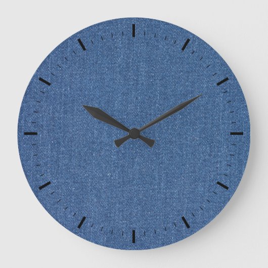 Originele blauwe mode jean denim grote klok (Voorkant)