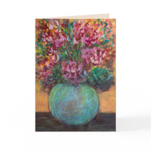 Originele bloemstukschildering in fijnere kunst