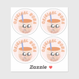 Originele Boba-verpakking van 4 Sticker
