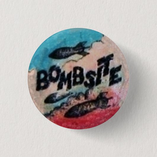 Originele Bombsite Fanzine Button (Voorkant)