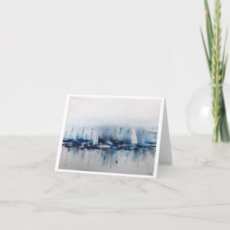 Originele bootkunst op blanco Kaart