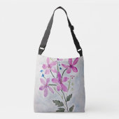 Originele Botanische Bloemenschildering Tas (Voorkant)
