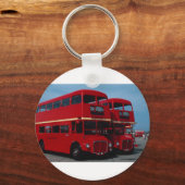 Originele bus van 1954 in Londen "Routemaster" Sleutelhanger (Voorkant)