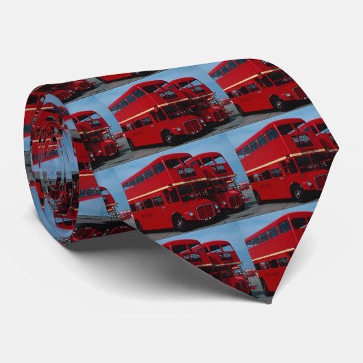 Originele bus van 1954 in Londen "Routemaster" Stropdas (Opgerold)