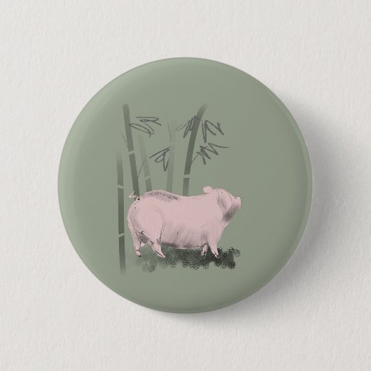Originele Button voor het tekenen van varkens en b (Voorkant)