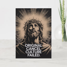 Originele Cancelcultuur Mislukt Bij Het Graf Pasen Kaart