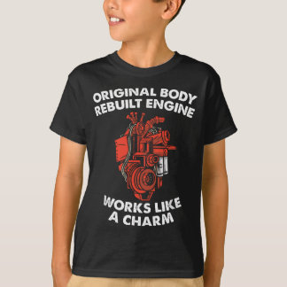 Originele Carrosserie Rebuild Motor, Open Hart Ope T-shirt
