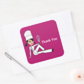 Originele Chef met Whisk Dank u Stickers (Envelop)