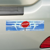 Originele chemtrails bumpersticker (Op auto)