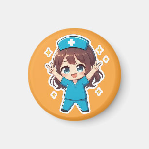 Originele Chibi Nurse 2.0 - Overwinningsgeest Magneet