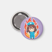 Originele Chibi Nurse 3.0 - Boos Magneet (Voorkant / Achterkant)