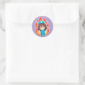 Originele Chibi Nurse 3.0 - Boos Ronde Sticker (Tas)