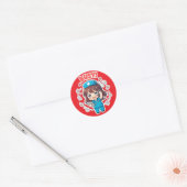 Originele Chibi Nurse 3.0 - Druk Ronde Sticker (Envelop)