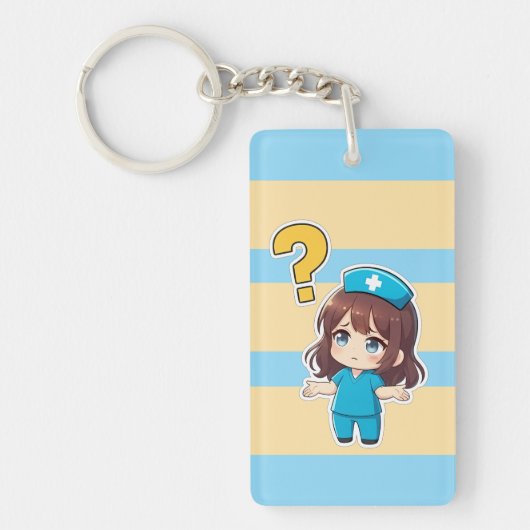 Originele Chibi Nurse 3.0 - Er is iets mis Sleutelhanger (Voorkant)
