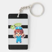 Originele Chibi Nurse 3.0 - Ja Sleutelhanger (achterkant)