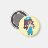 Originele Chibi Nurse 3.0 - Ok Magneet (Voorkant / Achterkant)