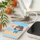 Originele Chibi Verpleegster 2.0 - Focusmodus Sleutelhanger (Voorkant Rechts)