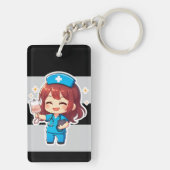 Originele Chibi Verpleegster 2.0 - Genezende Energ Sleutelhanger (achterkant)