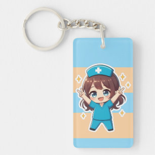 Originele Chibi Verpleegster 2.0 - Overwinningsgee Sleutelhanger