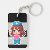 Originele Chibi Verpleegster 2.0 - Zorg uit het Ha Sleutelhanger (achterkant)