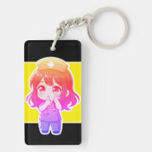 Originele Chibi Verpleegster - Het Middernachtelij Sleutelhanger (achterkant)