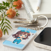 Originele Chibi Verpleegster - Het Moment van Vrag Sleutelhanger (Voorkant Rechts)
