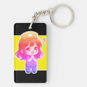 Originele Chibi Verpleegster - Het Moment van Vrag Sleutelhanger (achterkant)